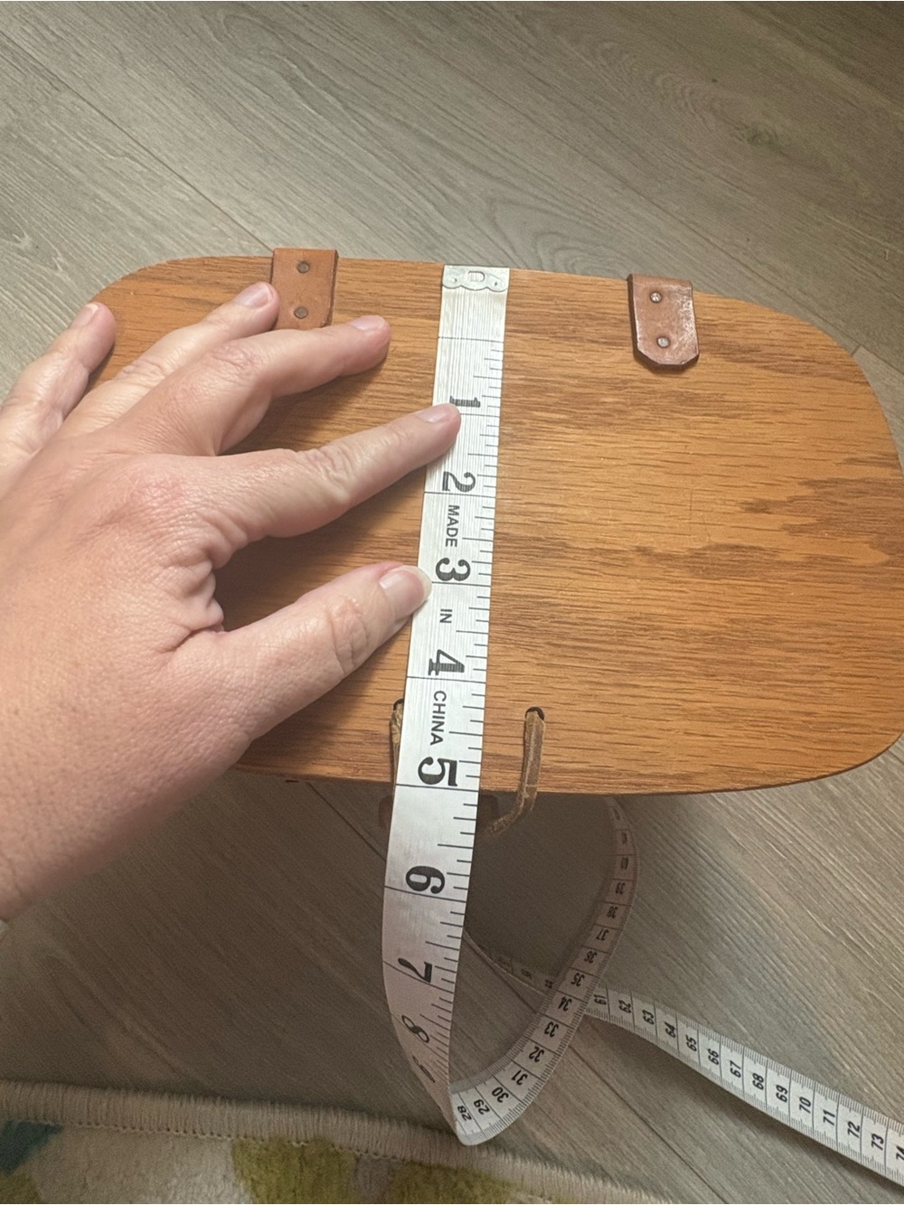 1993 Longaberger Small Picnic Basket - Picture 8 of 8